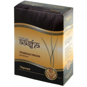  Фото - Травяная краска для волос черная Ааша Хербалс (Aasha Herbals), 60 г.