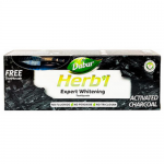 Зубная паста Хербл Экспертное Отбеливание Активированный уголь Дабур (Herbl Expert Whitening Toothpaste Activated Charcoal Dabur), 150 г. + зубная щётка