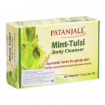 Мыло Мята и Базилик Патанджали (Mint Tulsi Body Cleanser Patanjali), 75 г.