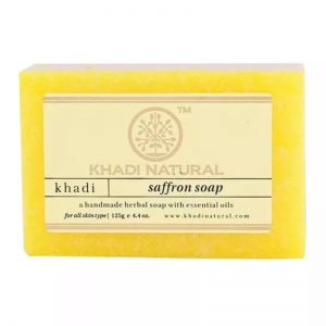  Фото - Глицериновое мыло ручной работы с шафраном Кхади Натурал (Saffron soap Khadi Natural), 125 г.