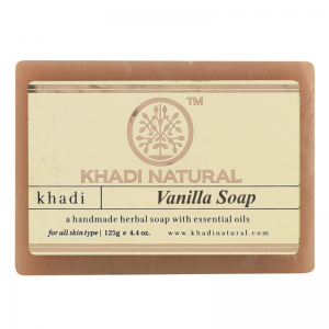  Фото - Глицериновое мыло ручной работы с ванилью Кхади Натурал (Vanilla soap Khadi Natural), 125 г.