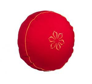  Фото - Подушка для медитации «Амрита» (35х10), красный, 100% хлопок