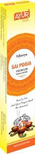  Фото - Благовония натуральные Аюр Плюс Sai Pooja Premium Masala Incense (Ayur Plus), 18 г