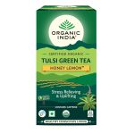 Чай Тулси Зеленый чай Медовый Лимон Органик Индия (Tulsi Green Tea Honey Lemon Organic India), 25 пак.