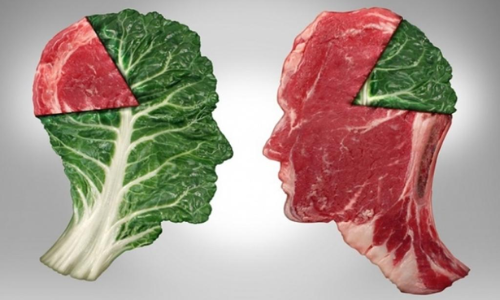 Вегетарианство vs Мясоедение фото