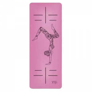  Фото - Каучуковый коврик для йоги Non Slip «HandStand» Your Yoga 183х65х0,4 см, розовый
