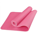 Двухслойный TPE коврик для йоги Rajas 183x61x0.6 см, розовый