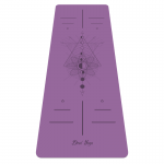 Коврик для йоги Devi Yoga Non-slip Lunar Cycle, 185x68x0,4 см, фиолетовый
