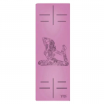 Каучуковый коврик для йоги Non Slip «Pigeon» Your Yoga 183х65х0,4 см, розовый