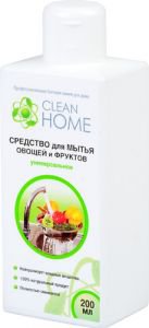  Фото - Средство для мытья овощей и фруктов универсальное, (Clean Home), 1000 мл.
