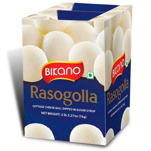  Фото - Творожные шарики в сахарном сиропе Rasogolla Bikano, 1 кг.
