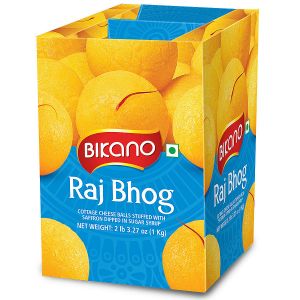  Фото - Творожные шарики в сахарном сиропе Raj Bhog Bikano, 1 кг.