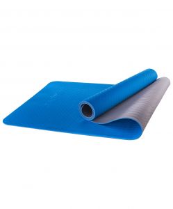  Фото - Коврик для йоги Starfit, 173x61x0,4 см, синий/серый