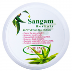 Алоэ Скраб для лица «Сладкий Сандал» Сангам Хербалс (Aloe Vera Face Scrub Sweet Sandal Sangam Herbals), 100 г.
