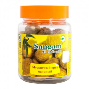  Фото - Мускатный орех цельный Сангам Хербалс (Nutmeg Sangam Herbals), 70 г.