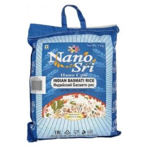  Фото - Рис Басмати индийский непропаренный Нано Шри (Indian Basmati Rice Nano Sri), 5 кг.