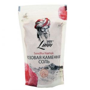  Фото - Розовая каменная соль, в пластиковом пакете (Lunn), 500 г.