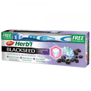  Фото - Зубная паста Хербл с черным тмином Дабур (Toothpaste Herb'l Black Seed Dabur), 150 г. + зубная щетка