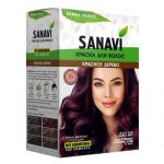 Краска для волос без аммиака тон «Красное дерево» Санави (Henna Series No Ammonia Sanavi), 75 г.