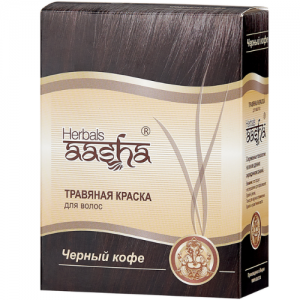  Фото - Травяная краска для волос черный кофе Ааша Хербалс (Aasha Herbals), 60 г.