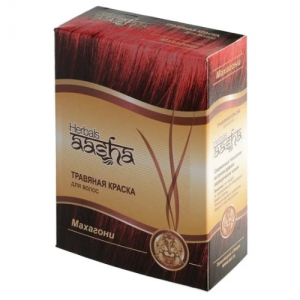  Фото - Травяная краска для волос махагони Ааша Хербалс (Aasha Herbals), 60 г.
