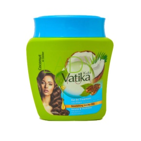  Фото - Маска для волос Объём и толщина Кокос и Касторовое масло Дабур Ватика (Dabur Vatika Naturals Volume & Thickness Coconut & Castor) 500 мл
