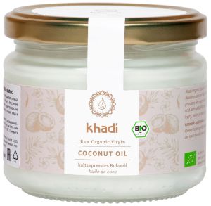  Фото - Кокосовое масло холодного отжима органическое Кхади (Raw Organic Virgin Coconut Oil Khadi ), 250 мл.