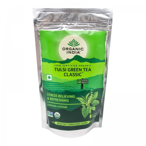  Фото - Чай Тулси Зелёный Классический Органик Индия (Tulsi green tea classic Organic India), 100 г.