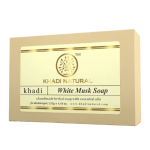 Глицериновое мыло ручной работы с белым мускусом Кхади Натурал (White musk soap Khadi Natural), 125 г.
