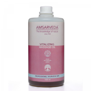  Фото - Масло массажное тонизирующее Амсарведа (Vitalizing Massage Oil Amsarveda), 1000 мл.
