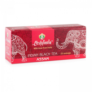  Фото - Чай черный индийский пакетированный Ассам Бестофиндия (Assam Indian Black Tea BestofIndia), 25х2 г.