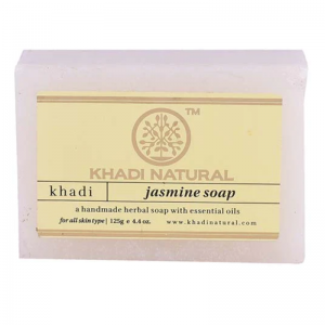  Фото - Глицериновое мыло ручной работы с жасмином Кхади Натурал (Jasmin soap Khadi Natural), 125 г.