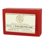 Глицериновое мыло ручной работы с мёдом Кхади Натурал (Honey glycerine soap Khadi Natural), 125 г.