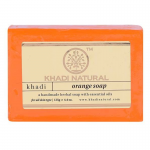 Глицериновое мыло ручной работы с апельсином Кхади Натурал (Orange soap Khadi Natural), 125 г.