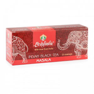  Фото - Чай черный с натуральными специями индийский пакетированный Масала Бестофиндия (Masala Indian Black Tea Bestofindia), 25х2 г.