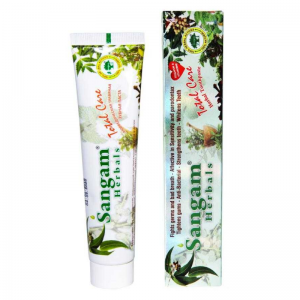  Фото - Аюрведическая травяная зубная паста Сангам Хербалс (Total Care Herbal Toothpaste Sangam Herbals), 100 г.