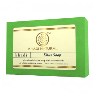  Фото - Глицериновое мыло ручной работы с ветивером Кхади Натурал (Khus soap Khadi Natural), 125 г.