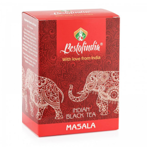  Фото - Чай черный с натуральными специями индийский листовой Масала Бестофиндия (Masala Indian Black Tea Bestofindia), 100 г.