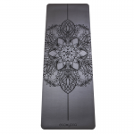 Коврик для йоги Мандала Серый Эгойога (Mandala Grey Egoyoga), полиуретан/каучук 185х68х0,4 см.