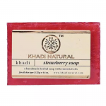 Глицериновое мыло ручной работы с клубникой Кхади Натурал (Strawberry soap Khadi Natural), 125 г.