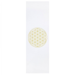 Коврик для йоги Leela «White Flower Of Life» 183х60х0.45 см, белый