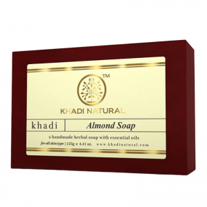  Фото - Глицериновое мыло ручной работы с миндалём Кхади Натурал (Almond soap Khadi Natural), 125 г.