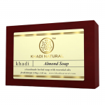 Глицериновое мыло ручной работы с миндалём Кхади Натурал (Almond soap Khadi Natural), 125 г.