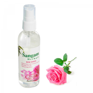  Фото - Тонер «Розовая вода» Сангам Хербалс (Ayurvedic Skin Toner Rose Water Sangam Herbals), 100 мл.