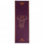  Коврик для йоги Leela «Big Elephant» 183х60х0.45 см, баклажан