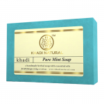 Глицериновое мыло ручной работы с мятой Кхади Натурал (Pure mint soap Khadi Natural), 125 г.