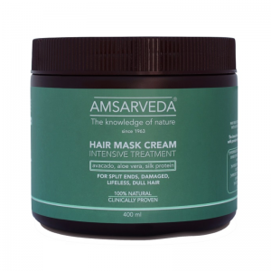 Фото - Маска для интенсивного ухода за волосами Амсарведа (Hair Mask Cream Intensive Treatment Amsarveda), 400 мл.
