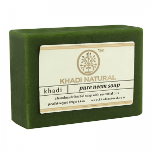  Фото - Глицериновое мыло ручной работы с нимом Кхади Натурал (Pure neem soap Khadi Natural), 125 г.