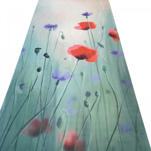  Фото - Коврик для йоги Цветы Эгойога (Flowers Egoyoga), микрофибра/каучук 183х66х0,3 см.