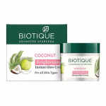 Отбеливающий и осветляющий крем для лица Био Кокос Биотик (Bio Coconut Whitening & Brightening Cream Biotique), 50 г.